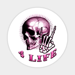 Metal 4 Life Pink Magnet